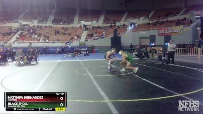 D2-144 lbs Quarterfinal - Blake Sholl, Canyon Del Oro vs Matthew Hernandez, Horizon