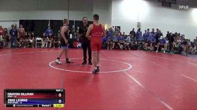 187 lbs Round 2 (8 Team) - Graydn Sillman, Ohio vs Zeke Lehrke, Wisconsin