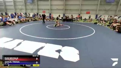 113 lbs 2nd Wrestleback (16 Team) - Olin Neuville, Wisconsin Blue vs Samuel Favaza, LA