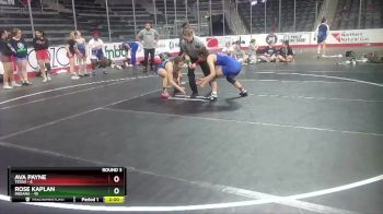W 122 lbs Round 3 (4 Team) - Rose Kaplan, Indiana vs Ava Payne, Texas