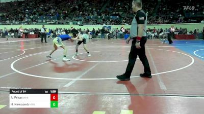 92 lbs Round Of 64 - Andrew Price, Sand Springs vs Hendrix Newcomb, Noble MS