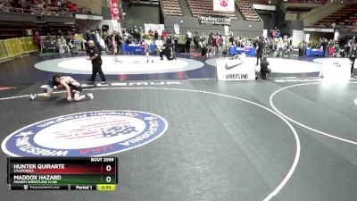 97 lbs Cons. Round 2 - Hunter Quirarte, California vs Maddox Hazard, Swarm Wrestling Club