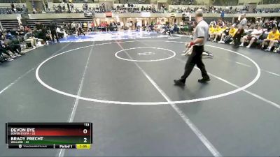 113 lbs Finals (8 Team) - Brady Precht, Willard vs Devon Bye, Dover Eyota