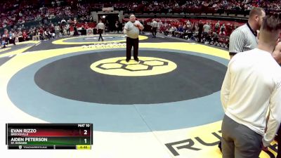 D1-165 lbs Quarterfinal - Evan Rizzo, Brecksville vs Aiden Peterson, St. Edward