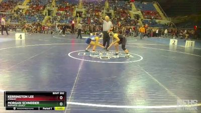 130 lbs Cons. Round 1 - Morgan Schneider, Bismarck Legacy vs Kerrington Lee, Stanley