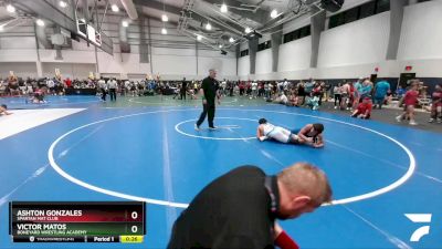 120 lbs Cons. Round 2 - Ashton Gonzales, Spartan Mat Club vs Victor Matos, Boneyard Wrestling Academy