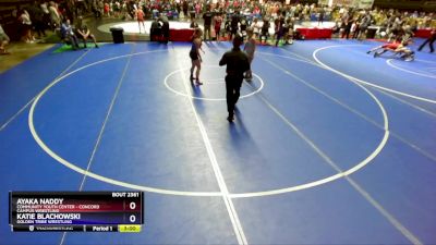 135 lbs Champ. Round 2 - Ayaka Naddy, Community Youth Center - Concord Campus Wrestling vs Katie Blachowski, Golden Tribe Wrestling