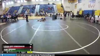 126 lbs Round 2 (8 Team) - Gabe Herrero, Cypress Bay vs Logan Acey-Kriegshauser, Alpha WC