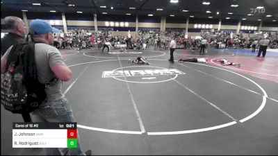 58 lbs Consi Of 16 #2 - Jozie Johnson, Vasky Bros vs Roman Rodriguez, Gulf Coast WC