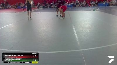 106 lbs Round 3 (4 Team) - Cason Scarberry, Creston vs Matthew Miller Jr., Wisconsin Rapids