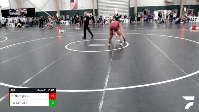 190 lbs Cons. Semi - Griffin LaRue, Cheyenne Mountain Wrestling vs Cael Nordyke, Holly Wildcats