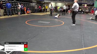 45 lbs Round Of 16 - Jack Badaracco, Seneca Valley vs Luca Croteau, Richland