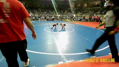 49 lbs Round Of 16 - Jaxon Cox, RHYNO ACADEMY Of WRESTLING vs Kaine Breen, Thorobred Wrestling Club