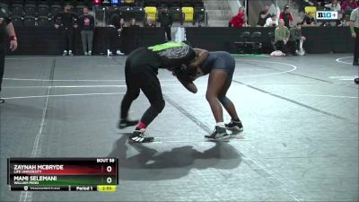 130 lbs Round 2 - Zaynah McBryde, Life University vs Mami Selemani, William Penn