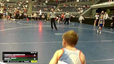 55 lbs Cons. Round 1 - Brody Frost, Team Bosco vs Maddon Hendrickson, Hawks WC Lincoln