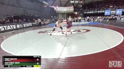 1B/2B 138 Champ. Round 1 - Matthew Gray, Goldendale vs Troy Routh, Reardan