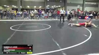 127 lbs Cons. Round 3 - Eleanor Radi, Manhattan vs Gabrielle Lange, Con-Kids