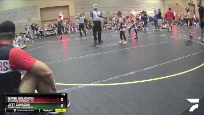 49 lbs Semis & 1st Wrestleback (8 Team) - Gavin Solomon, Backyard Brawlers vs Jett Cavazos, Aggression Legionaries