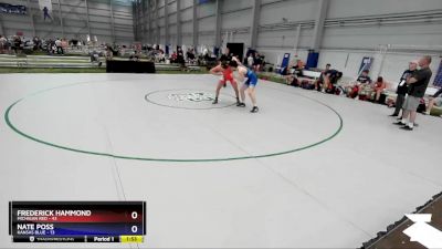 170 lbs Round 2 (8 Team) - Frederick Hammond, Michigan Red vs Nate Poss, Kansas Blue