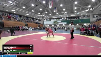 150 lbs Cons. Round 2 - Jacob Vazquez, Steele Canyon vs Julian Valdivia, Bonita Vista