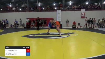 92 kg Consi Of 8 #1 - Levi Hopkins, Buies Creek Wrestling Club vs Nicholas Willham, Indiana RTC