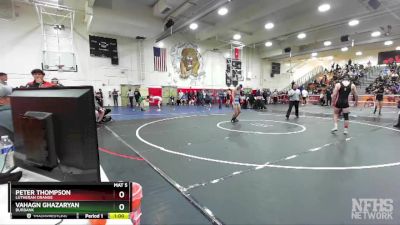 138 lbs Cons. Round 5 - Peter Thompson, Lutheran Orange vs Vahagn Ghazaryan, Burbank