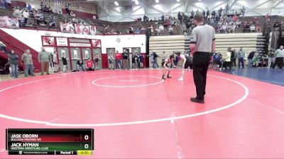 83-90 lbs Cons. Round 2 - Jack Hyman, Western Wrestling Club vs Jase Oborn, Bulldog Premier WC