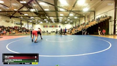 285 lbs Cons. Round 2 - Tim Stohl, Wabash vs Hunter Probasco, Ohio Northern