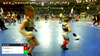 95 lbs Quarterfinal - Brian Danbe, RedNose Wrestling School vs Evan Lazier, Overtime