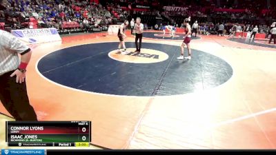 1A 157 lbs Cons. Round 2 - Connor Lyons, LeRoy vs Isaac Jones, Richmond (R.-Burton)