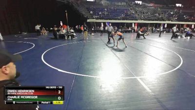 110 lbs Champ. Round 3 - Owen Henriksen, Big Game Wrestling Club vs Charlie McGregor, Iowa