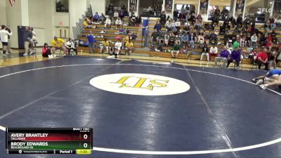 140 lbs Semifinal - Brody Edwards, Beauregard HS vs Avery Brantley, Tallassee