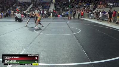 113 lbs Quarterfinal - Cruz Locke, Bobcat Wrestling Club vs Tate Blackwill, Quinter