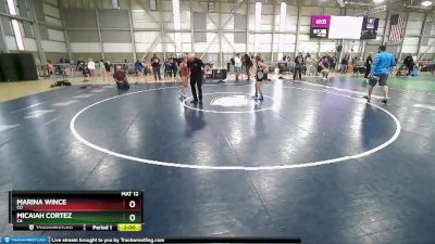 85 lbs Cons. Round 3 - Marina Wince, CO vs Micaiah Cortez, CA