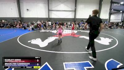 56-61 lbs Cons. Semi - Scarlett Kerns, Askeo International Mat Club vs Brooklynn Cunningham, Takedown Express Wrestling Club