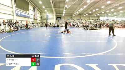 160 lbs Rr Rnd 3 - Zach Knapp, MI Bad Boys Gold vs LEO CONTINO, Beast Of The East