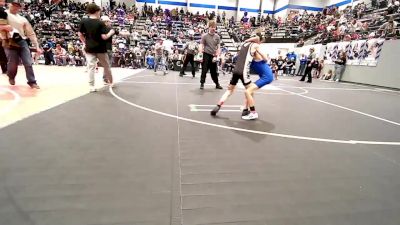 55 lbs Consi Of 8 #2 - Lincoln Steiner, Mustang Bronco Wrestling Club vs Mikah Barriga, Little Axe Takedown Club