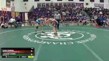 110 lbs Round 2 (6 Team) - Caydon Sands, Butler vs Leah Marine, Washington Courthouse