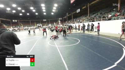 54 lbs Quarterfinal - Aurelius Trujillo, Pomona Elite vs Elijah Chavez, Hammer House Mafia