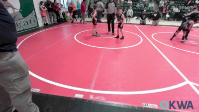 61 lbs Rr Rnd 5 - Gabriel Shuemake, Poteau Youth Wrestling Academy vs Beckett George, Honey Badgers Wrestling Club