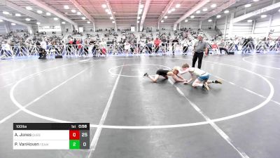 100 lbs Rr Rnd 2 - Anthony Jones, Quest School Of Wrestling MS vs Peyton VanHoven, Team Alien UFO