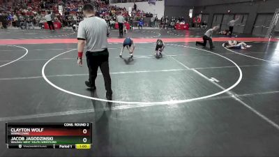 88 lbs Cons. Round 2 - Jacob Jagodzinski, Wausau West Youth Wrestling vs Clayton Wolf, Winneconne