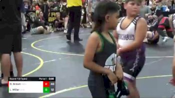 44 lbs Round 7 (8 Team) - Dawson Brown, American Gladiators vs Liam Miller, Lead Miners