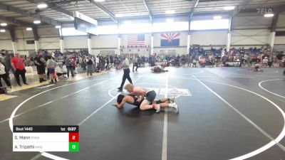 150 lbs Consi Of 8 #1 - Sam Mann, Stampede WC vs Aharnish Tripathi, Knights WC