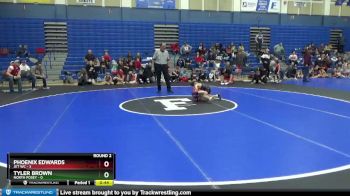 49 lbs Round 2 (4 Team) - Tyler Brown, North Posey vs Phoenix Edwards, Jet WC