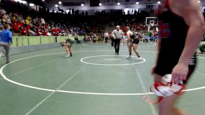 220 lbs Quarterfinal - Peyton Cross, Sheridan vs Hadyn Ball, Triton Central