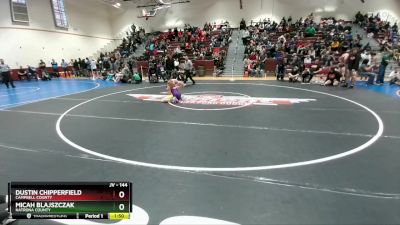 144 lbs Cons. Round 3 - Micah Blajszczak, Natrona County vs Dustin Chipperfield, Campbell County