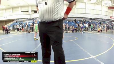 63 lbs Champ. Round 1 - Marcus Nalley Jr., Contenders Wrestling Academy vs Giovani Smithers, Hobart Wrestling Club