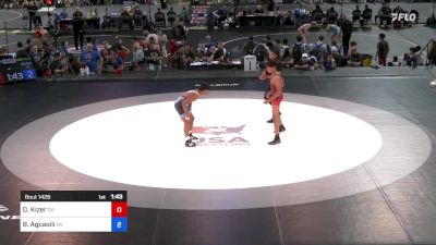 132 lbs Cons 64 #2 - Dimitri Kizer, Oklahoma vs Brenden Jorden Agcaoili, Nevada