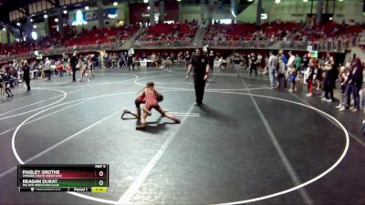 65 lbs Cons. Semi - Paisley Grothe, Winside Youth Wrestling vs Reagan Dukat, Big Red Wrestling Club